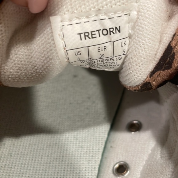 ☀️Tretorn wtNYLite25 Plus Vintage white/ tan + black multi leather suede ☀️ - Picture 6 of 10